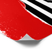 Poster guitariste rouge (Coin)