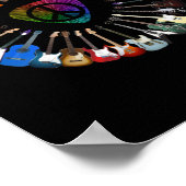 Poster Guitariste Variété guitare Anniversaire (Coin)