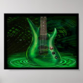 Poster Guitarra verde (Devant)