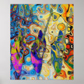 Poster Guitarras abstractas (Devant)