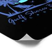 Poster Gulf Shores Beach Alabama Spring Break Vacation Tr (Coin)