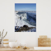 Poster Gulfoss Falls Islande (Cuisine)