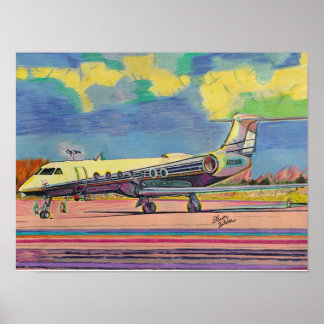 Poster Gulfstream 550 Imprimer