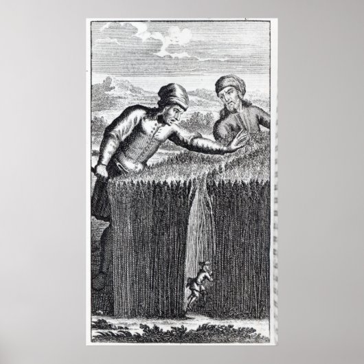 Poster Gulliver est découvert par un fermier à (Devant)