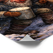 Poster Gully Gawk Icelandic Yule Lad postcard (Coin)