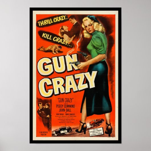 Poster Gun Crazy - Vintage classique cinéma (Devant)