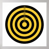 Poster gun shooting range bul (Devant)