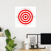 Poster gun shooting range bulls eye target symbol (Bureau à domicile)