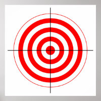 gun shooting range bulls eye target symbol