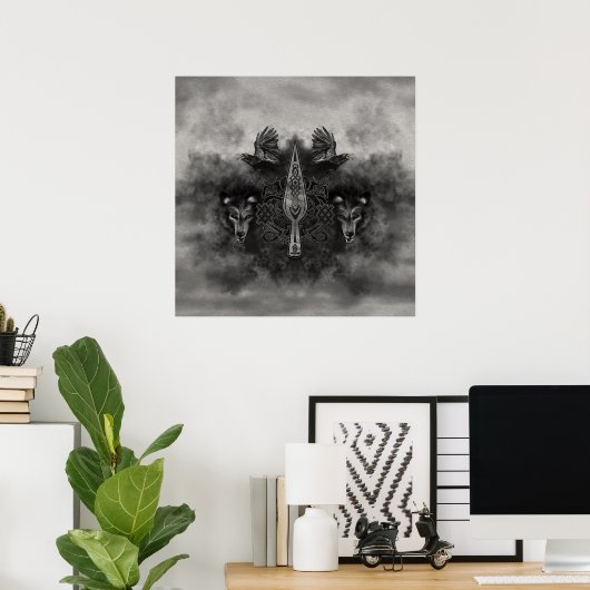 Poster Gungnir - Spear of Odin (Bureau à domicile)