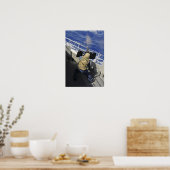 Poster Gunners Mate tirant une mitrailleuse de calibre 50 (Cuisine)