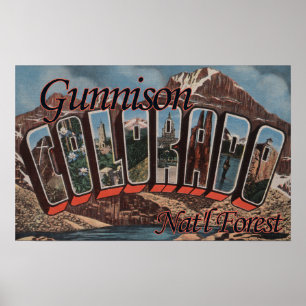 Poster Gunnison Nat'l Forest, Colorado