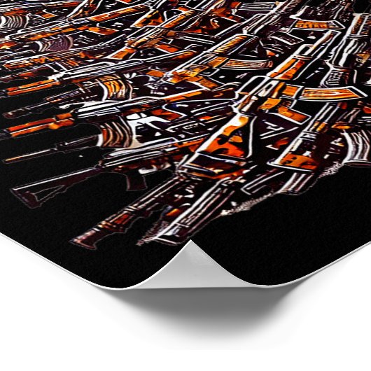 Poster Guns Christmas Tree Funny Xmas 2025 For Gun Lover (Coin)