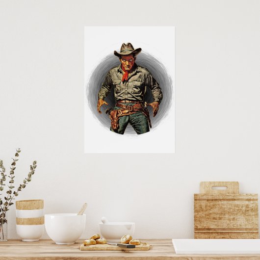 Poster Gunslinger classique (Cuisine)