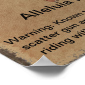 Poster Gunslinger de l'affiche Recherchée de l'ouest (Coin)