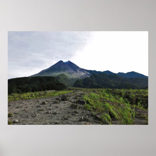 Poster Gunung Merapi (Devant)