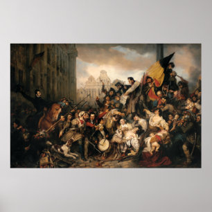 Poster Gustaf Wappers Episode de la révolution belge