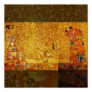 Poster Gustav Klimt Arbre de Vie : Art nouveau symboliste