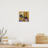 Poster Gustav Klimt Art est une ligne (Cuisine)