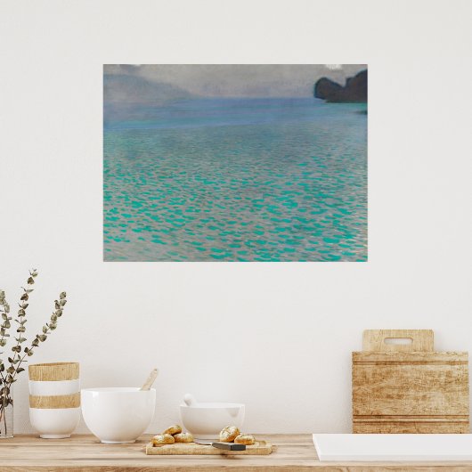 Poster Gustav Klimt Attersee (Cuisine)