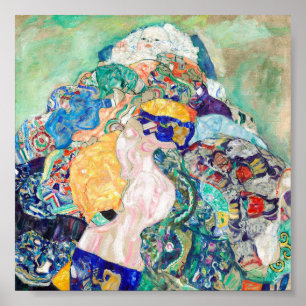 Poster Gustav Klimt, Baby Cradle, Fine Art
