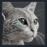 Poster gustav klimt cat art<br><div class="desc">Cette fusion unique d'art et de grâce féline crée une expérience visuelle inoubliable qui célèbre l'élégance intemporelle de l'animal et du génie créatif de l'artiste.</div>