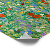 Poster Gustav Klimt - Champ de pavot (Coin)