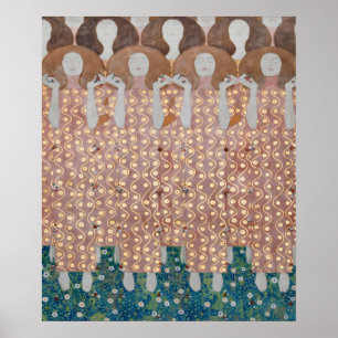 Poster Gustav Klimt - Chorus of Paradise Détail
