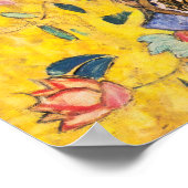 Poster Gustav Klimt - Dame avec ventilateur (Coin)