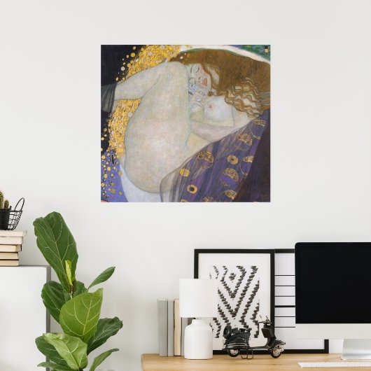 Poster Gustav Klimt - Danae (Bureau à domicile)