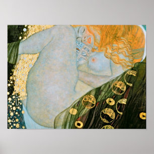 Poster Gustav Klimt - Danae