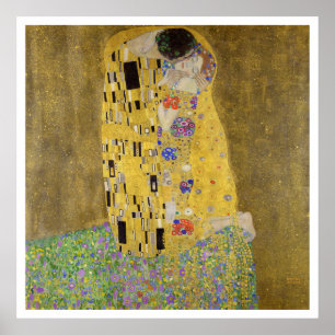 POSTER : GUSTAV KLIMT : DE KISS