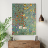 Poster Gustav Klimt Farm Garden with Sunflowers (1907)