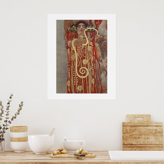POSTER : GUSTAV KLIMT : HYGIEIA : 1907 (Cuisine)