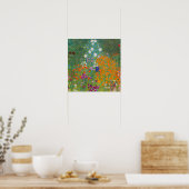 Poster Gustav Klimt - Jardin des fleurs (Cuisine)