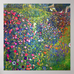 Poster Gustav Klimt Jardin italien Paysage