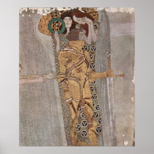 Poster Gustav Klimt - La Frieze Beethoven