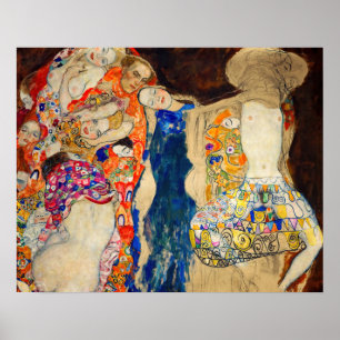 Poster Gustav Klimt - La Mariée (inachevée)