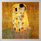 Poster Gustav Klimt La Peinture Classique Du Kiss (Devant)