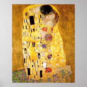Poster Gustav Klimt La Peinture Classique Du Kiss