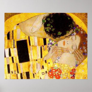 Poster Gustav Klimt La Peinture Classique Du Kiss