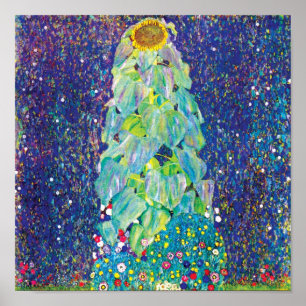 Poster Gustav Klimt - La peinture fine d'art tournesol