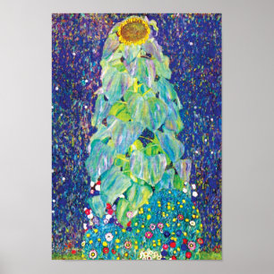 Poster Gustav Klimt - La peinture fine d'art tournesol