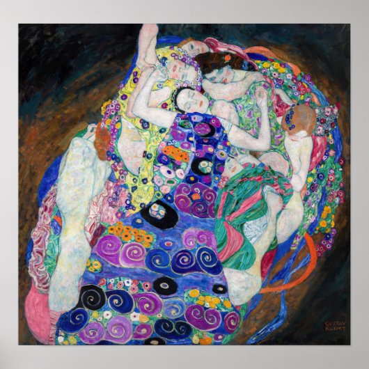 Poster Gustav Klimt - La Vierge (Devant)