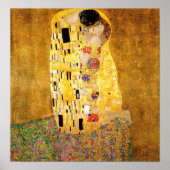 Poster Gustav Klimt L'affiche Kiss (Devant)