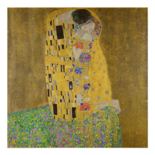 Poster Gustav Klimt Le Baiser