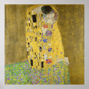 Poster Gustav Klimt Le Baiser