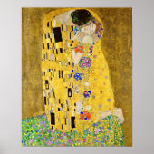 Poster Gustav Klimt - Le baiser (Devant)