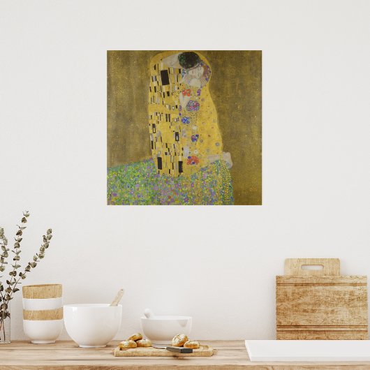 Poster Gustav Klimt Le Baiser (Cuisine)