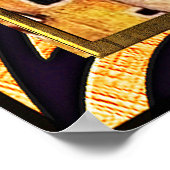 Poster Gustav Klimt - Le baiser (Coin)